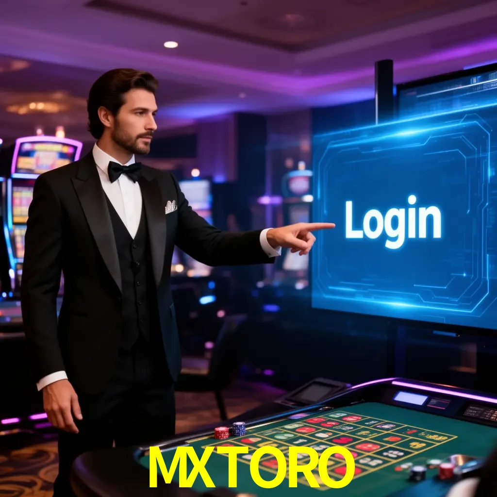 MXTORO Login - OTP, cuenta y soporte Pantalla MXTORO Login con OTP, contraseña, cuenta segura y soporte móvil